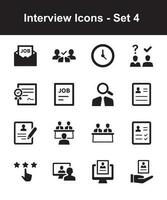 Interview Icons - Set 4 vector