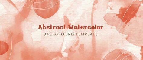 Abstract Watercolor Art for Background Template. vector