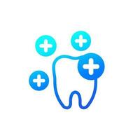 minerals for healthy teeth icon on white vector