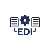 EDI icon, Electronic Data Interchange vector