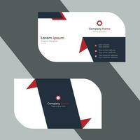 Diecut modern creative simple clean business card or visiting card design template with unique shapes vector