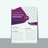 Flyer design template vector