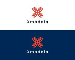 X Monogram letter logo design vector