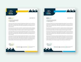 Modern creative clean business letterhead design template corporate letterhead vector illustration.