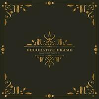 Elegant decorative frame design background vector