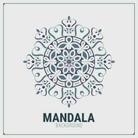 Mandala flat background design template vector