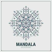 Mandala flat background design template vector