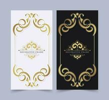 Elegant decorative frame design background vector