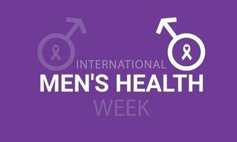 National Men's Health awareness week . background, banner, card, poster, template. Vector illustration.