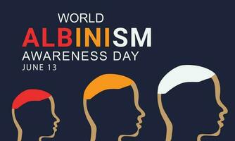 World albinism awareness day. background, banner, card, poster, template. Vector illustration.