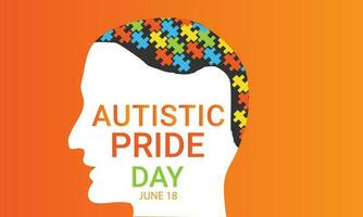 Autistic Pride Day. background, banner, card, poster, template. Vector illustration.
