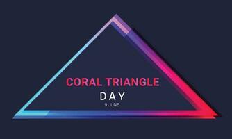 Coral Triangle Day. background, banner, card, poster, template. Vector illustration.