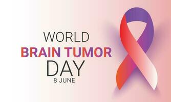 World Brain Tumor day. background, banner, card, poster, template. Vector illustration.