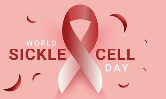 World Sickle cell day. background, banner, card, poster, template. Vector illustration.