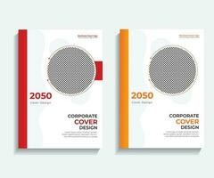 corporativo negocio libro cubrir modelo diseño, social medios de comunicación enviar y anuncios diseño vector