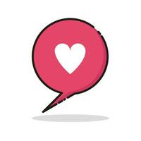 Vector bubble love illustration