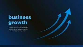 blue arrows of business sale growth vector