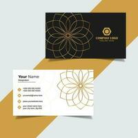 Modern and clean professional business card template vector