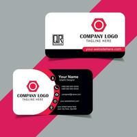 Modern and clean professional business card template vector