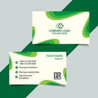 Modern and clean professional business card template vector
