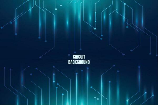 Technological light particles falling background