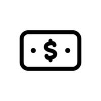 Simple Dollar icon. The icon can be used for websites, print templates, presentation templates, illustrations, etc vector