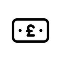 Simple Poundsterling icon. The icon can be used for websites, print templates, presentation templates, illustrations, etc vector