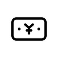 Simple Yen icon. The icon can be used for websites, print templates, presentation templates, illustrations, etc vector