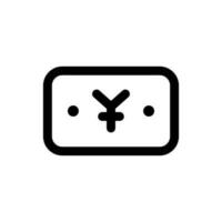 Simple Yen icon. The icon can be used for websites, print templates, presentation templates, illustrations, etc vector