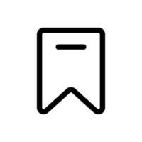 Simple Bookmark icon. The icon can be used for websites, print templates, presentation templates, illustrations, etc vector