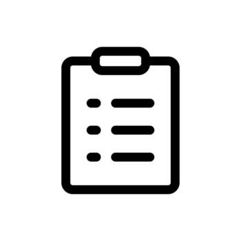 sencillo portapapeles icono. el icono lata ser usado para sitios web, impresión plantillas, presentación plantillas, ilustraciones, etc vector