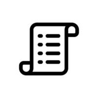 Simple List icon. The icon can be used for websites, print templates, presentation templates, illustrations, etc vector