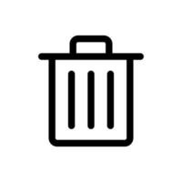 Simple Delete icon. The icon can be used for websites, print templates, presentation templates, illustrations, etc vector