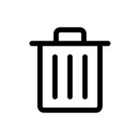 Simple Delete icon. The icon can be used for websites, print templates, presentation templates, illustrations, etc vector