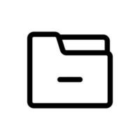 Simple Folder icon. The icon can be used for websites, print templates, presentation templates, illustrations, etc vector