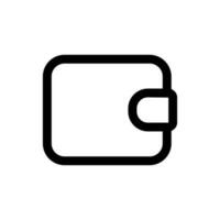 Simple Wallet icon. The icon can be used for websites, print templates, presentation templates, illustrations, etc vector