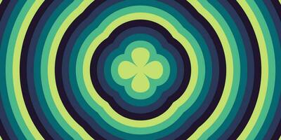 Groovy retro background of the 70s. Abstract vintage background. Vector illustration in a simple linear style-design template-hippie style.