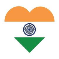 de la india independencia día nacional bandera de India tricolor agosto 15 celebracion vector ilustración