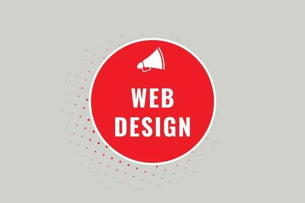Web Design Button. Speech Bubble, Banner Label Web Design