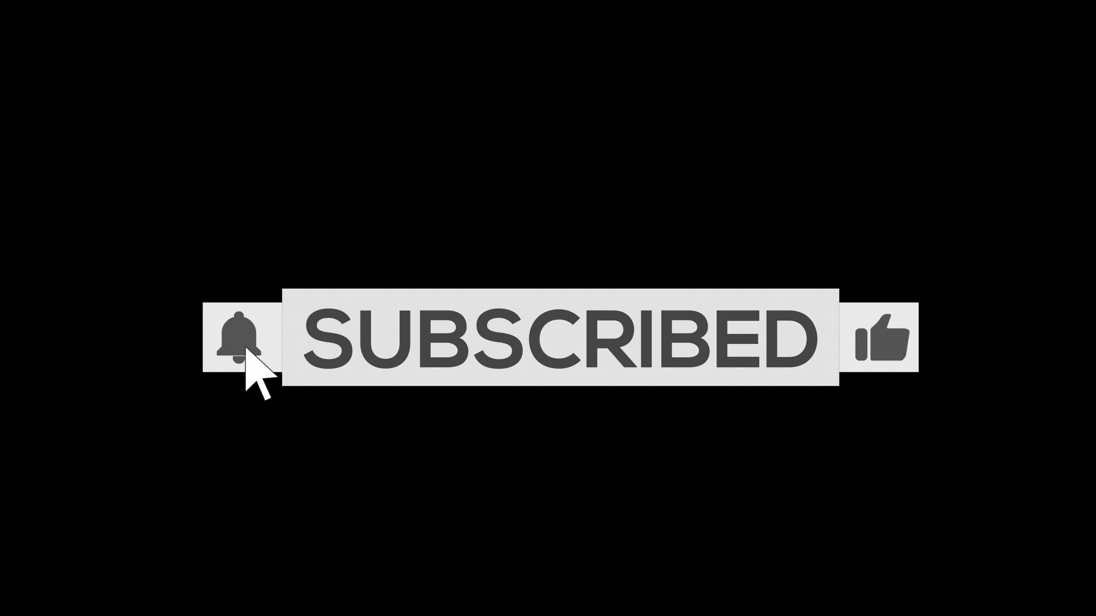 Subscribe, Reminder and Like Button animation with mouse cursor