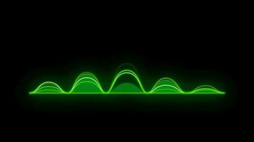 Moving bars Audio Equalizer Sound Waves Meter loop Animation video transparent background with alpha channel.