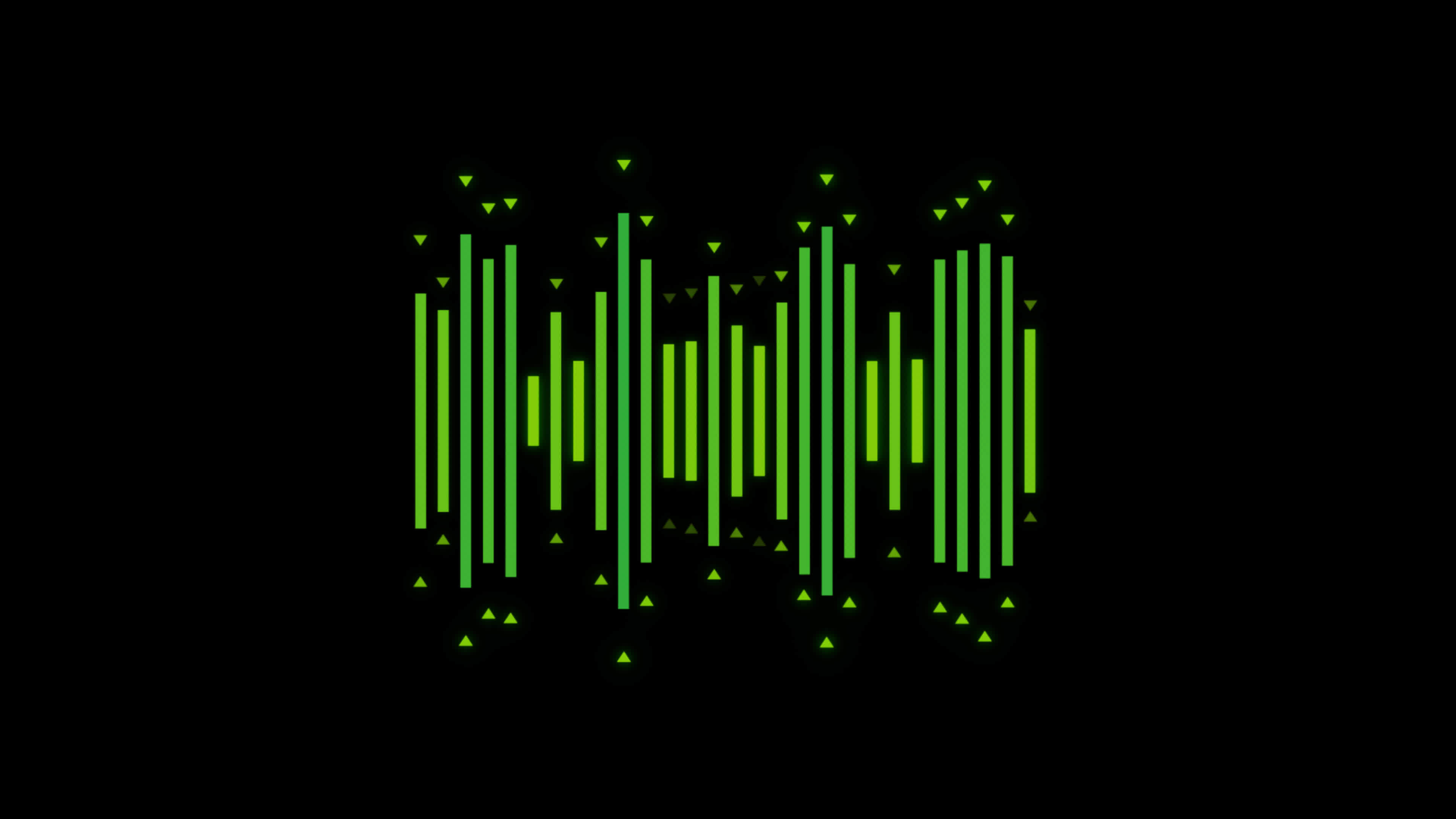 Moving bars Audio Equalizer Sound Waves Meter loop Animation video transparent background with
