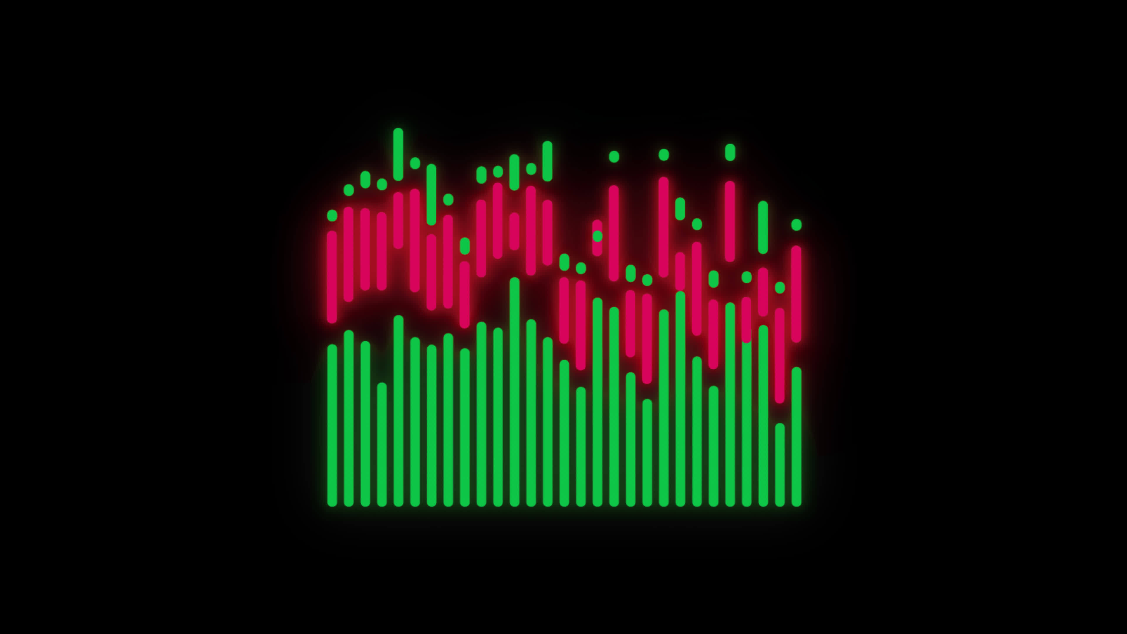 Moving bars Audio Equalizer Sound Waves Meter loop Animation video