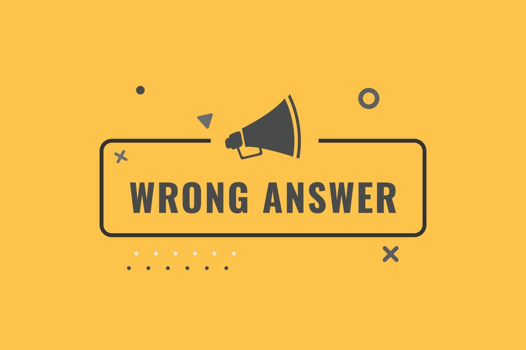 Wrong Answer Vector Art, Icons, and Graphics for Free Download