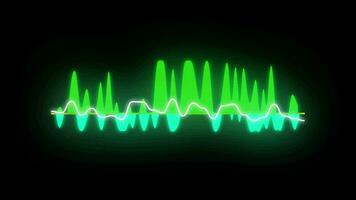 Moving bars Audio Equalizer Sound Waves Meter loop Animation video transparent background with alpha channel.