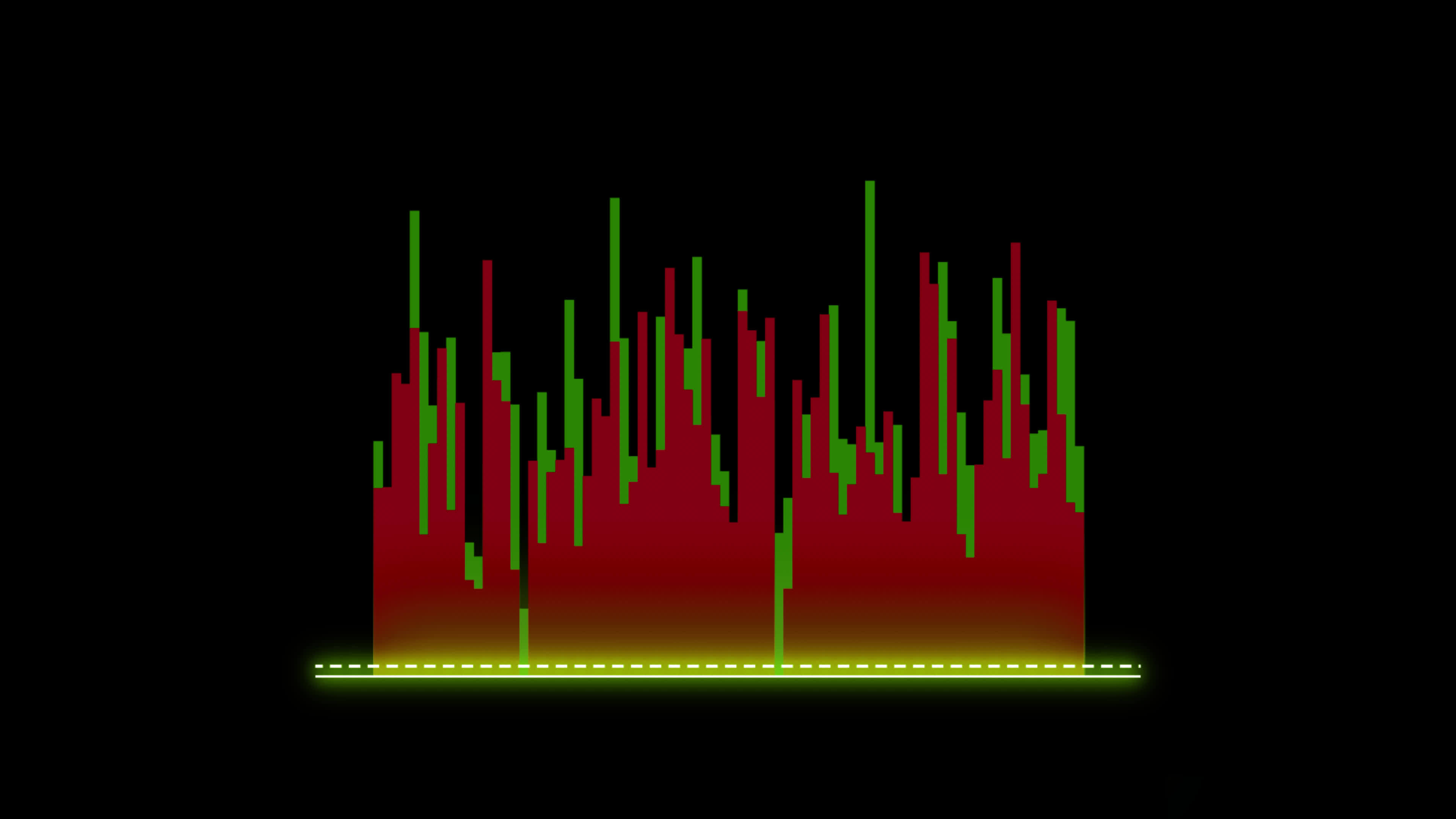 Moving bars Audio Equalizer Sound Waves Meter loop Animation video