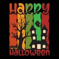 Happy Halloween T-shirt Design vector