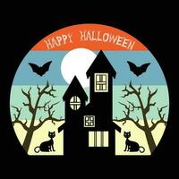 Happy Halloween T-shirt Design vector