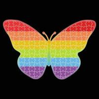 Autism Logo Butterfly Vector Illustration