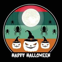 Happy Halloween T-shirt Design vector